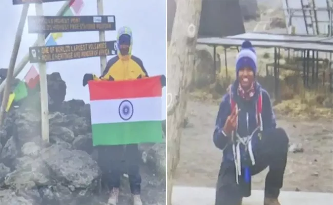 A 13 Year Old Girl From Hyderabad Scaled Africa Highest Mountain Kilimanjaro - Sakshi