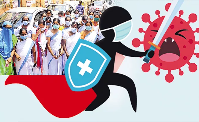 Role of volunteers and ANMs in Covid Prevention is crucial - Sakshi