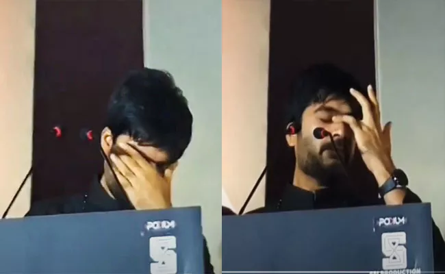 Simbu Breaks Down At His Maanadu Movie Press Meet - Sakshi