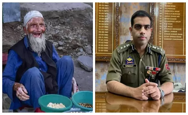 SSP Sandeep Chaudhary of Srinagar helped Chana seller with 1 lakh - Sakshi