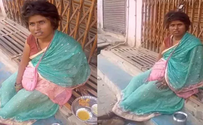 Viral: Woman Found Begging in Varanasi Speaks Fluent English - Sakshi