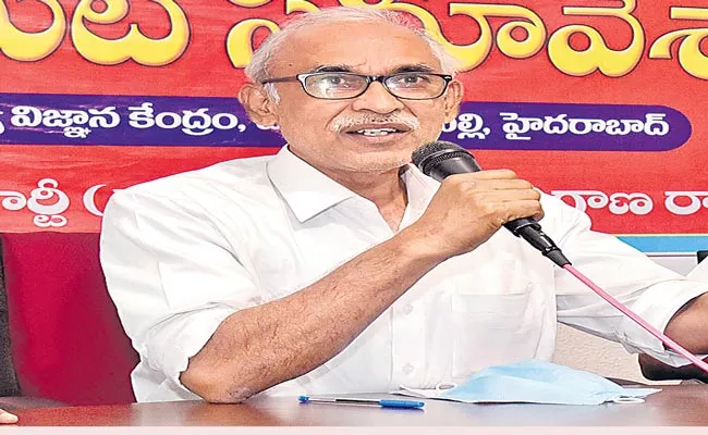 Telangana: BV Raghavulu Comments On Modi Apologies - Sakshi