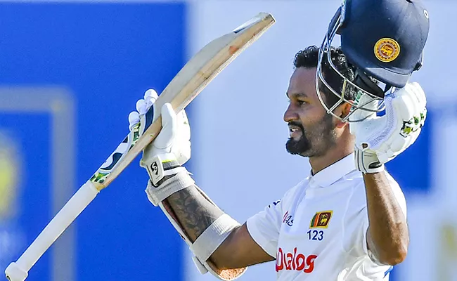 Dimuth Karunaratne Slams Unbeaten Ton As Sri Lanka Take Upper Hand On Day 1 - Sakshi