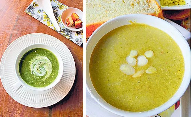 How To Make Spinach Soup And Broccoli Almond Soup Recipes - Sakshi