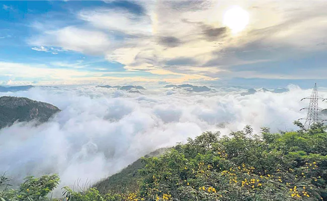 Photo Feature in Telugu: Tirumala Hills Snowfall, Rainbow Prakasam Barrage - Sakshi