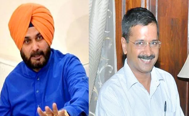 Arvind Kejriwal Says CongressTrying To Suppress Navjot Sidhu Voice In Punjab - Sakshi