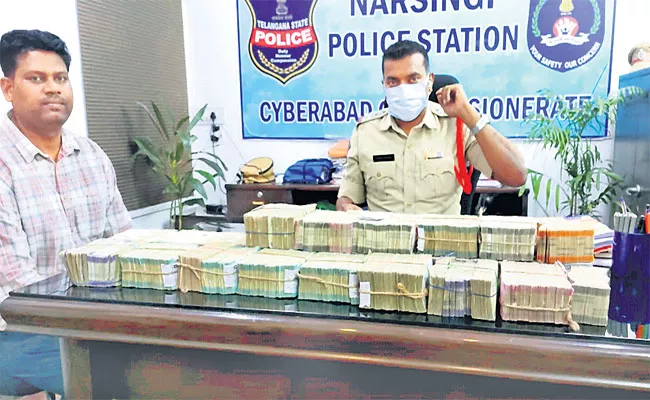 Police Seized One Crore From 3 Persons In Manikonda - Sakshi