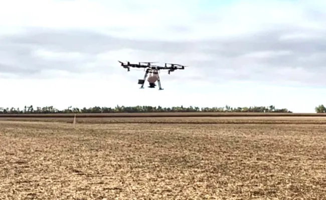 Bayer crop Science Limited using drones in agriculture in Hyderabad - Sakshi