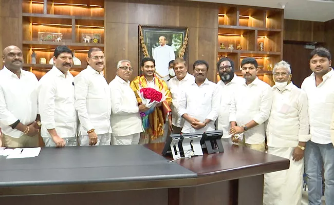 Bc Welfare Community Representatives Meet Cm Ys Jagan - Sakshi