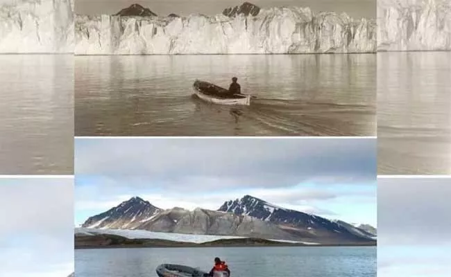 Drastic Difference In The Photo Of Arctic Landscape Taken 105 Years Ago - Sakshi