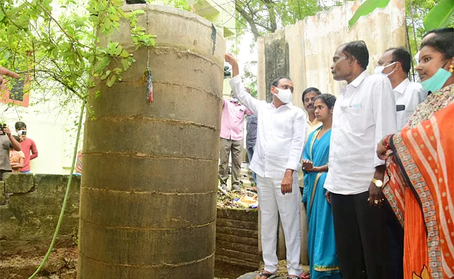 Tirupati: Water‌ Tank Came Up From Ground To Road Goes Viral - Sakshi