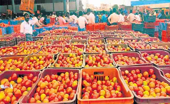 Tomato Price Rs 20 Per Kg In Mulakalacheruvu Agriculture Market - Sakshi