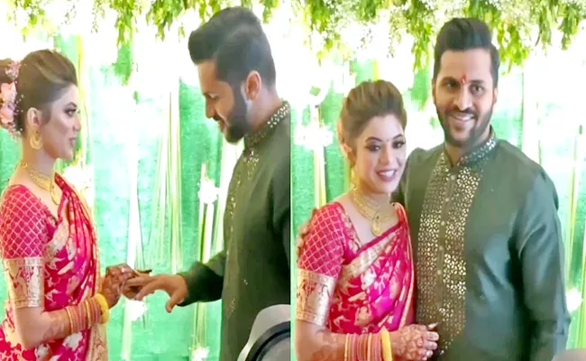 Shardul Thakur Gets Engaged With His Girlfriend Mittali Parulkar - Sakshi