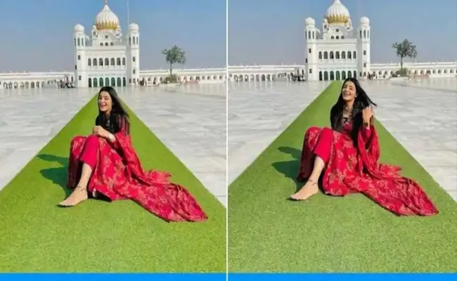 Sikh Community Angers Pakistani Model Photos Inside Kartarpur Gurdwara - Sakshi