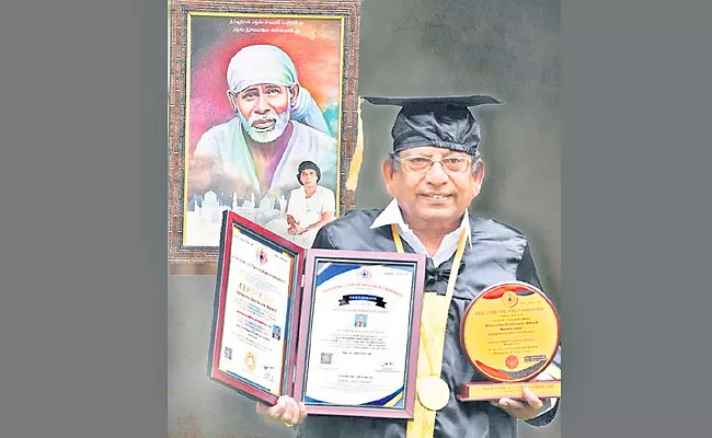 NRI Koteswara Rao Got Doctorate - Sakshi