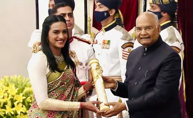 PV Sindhu conferred with Padma Bhushan - Sakshi