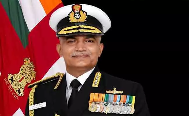 Admiral R Hari Kumar Takes Charge as Navy Chief - Sakshi