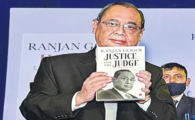 Former Chief Justice of the Supreme Court Ranjan Gogoi on Ayodhya case - Sakshi