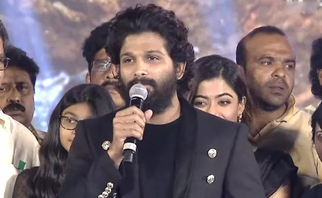 Allu Arjun Interesting Comment In Pushpa Movie Pre Release Event - Sakshi