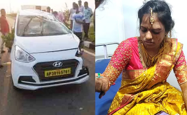 Married Couple Road Accident Tragedy In Srikakulam - Sakshi