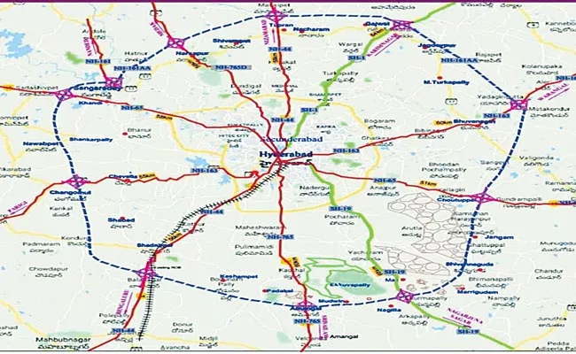 Telangana: Regional Ring Road Alignment Based On Water Resources - Sakshi