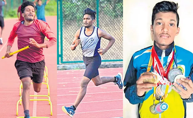 Vizag Athlete Sai Sandeep Winning Medals At National Level - Sakshi