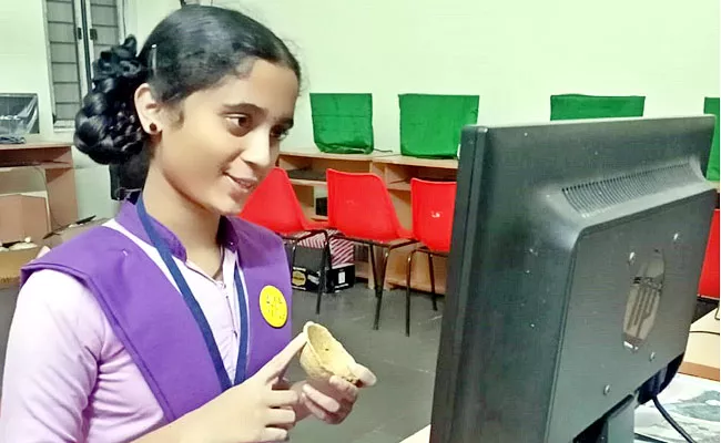 10th Class Students Made Biodegradable Cups Andhra Pradesh - Sakshi