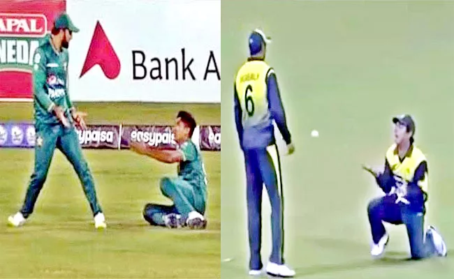 Hasnain And Iftikhar Recreate Ajmal-Malik Iconic Catch-Drop Moment - Sakshi