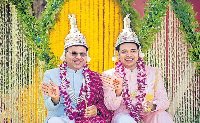 First Gay Wedding In Telangana - Sakshi