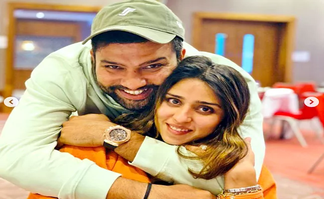 Rohit Sharma Posts Adorable Message For Wife Ritika Sajdeh Birthday - Sakshi