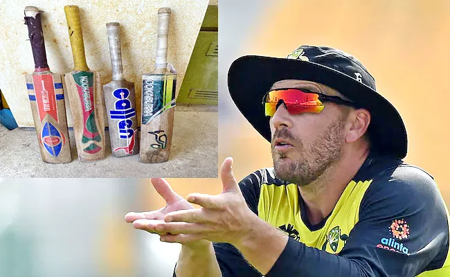 Australia Limited Overs Captain Aaron Finch Shares Old Bats Photo Viral - Sakshi