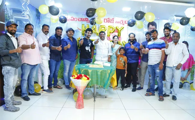 Aadi Sai Kumar Birthday Celebration With Tees Maar Khan Movie Team - Sakshi