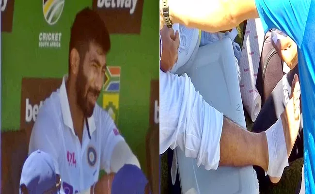 IND Vs SA: Video Jasprit Bumrah Suffers Painful Right Ankle Injury - Sakshi