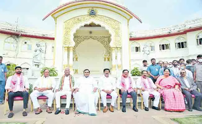 Telangana MLA Quota MLCs Oath Taking  - Sakshi