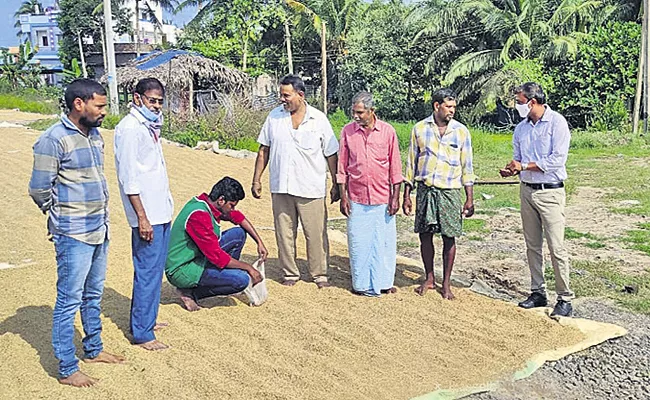 Kharif grain collection in Andhra Pradesh continues - Sakshi