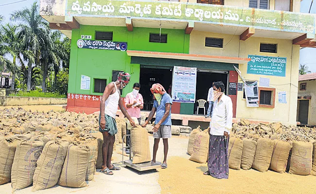 Process of procurement of grain in Andhra Pradesh is in full swing - Sakshi