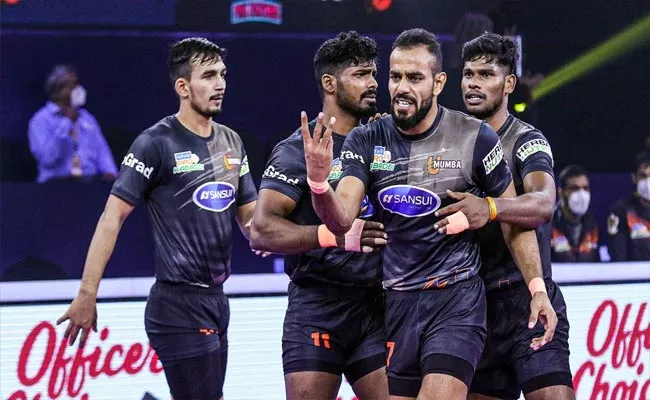 U Mumba to Big win over Jaipur Pink Panthers - Sakshi