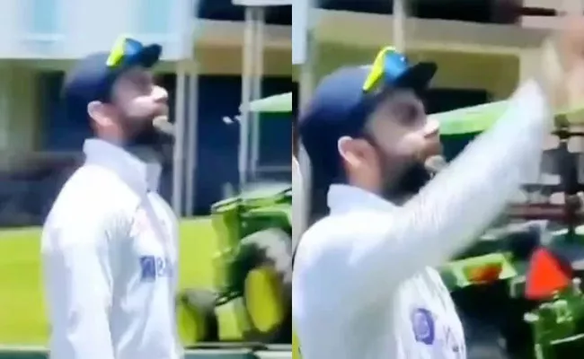 Ind vs Sa 1st Test: Virat Kohli Waves At Daughter In Stands After Historic Win - Sakshi