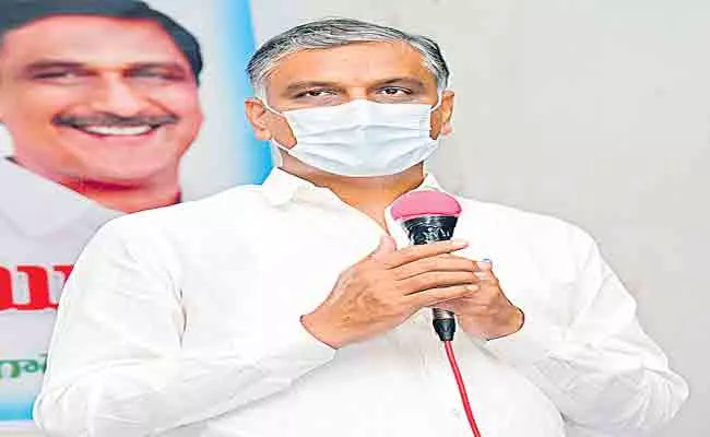 Harish Rao Writes Letter To Centre Over Covishield Vaccine Duration - Sakshi