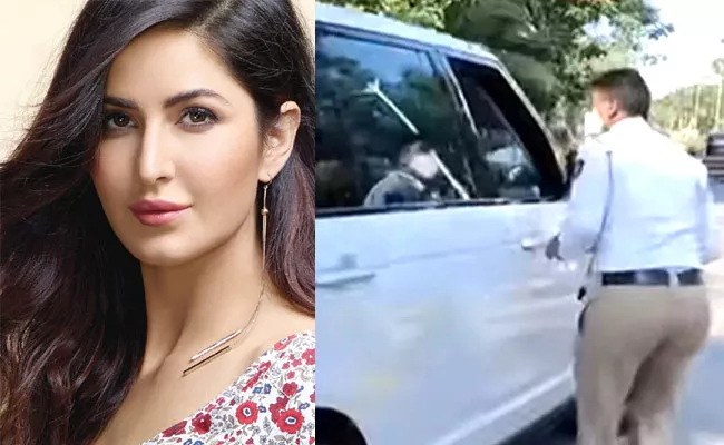 Katrina Kaif Car Stopped By Traffic Police In Mumbai - Sakshi