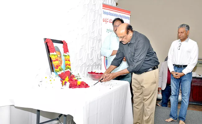 Telugu communities in America organized mourning ceremonies for Sirivennela - Sakshi