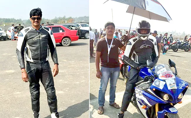 Gajuwaka Man Avinash Have National Level Talent Bike Racing - Sakshi