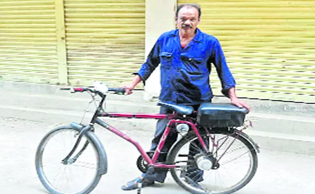 E Bicycle Was Designed By The Ichoda Local Bike Mechanic Abdul Jaleel  - Sakshi