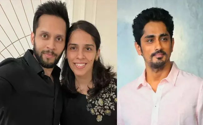 Saina Nehwal Husband Parupalli Kashyap Strong Reply To Hero Siddharth - Sakshi