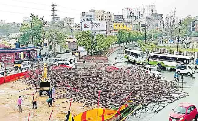 Unexpected Hailstrom Rain In Telangana Major Crops Damaged - Sakshi