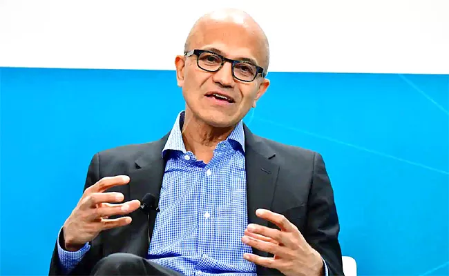 Satya Nadella Crucial comments On Hybrid Work and Digitalization - Sakshi