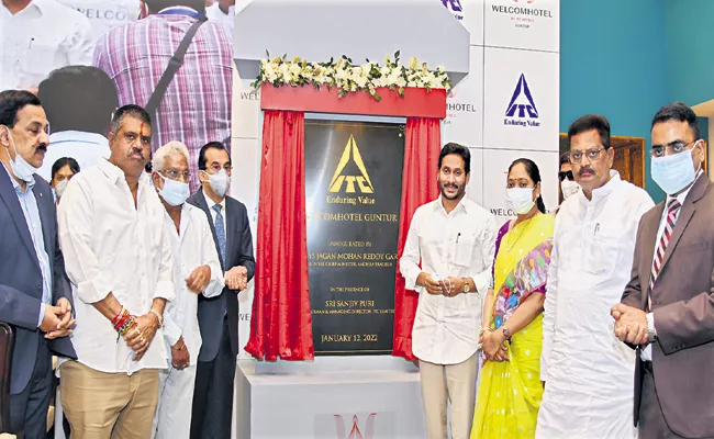 CM YS Jagan at inauguration of ITC Hotel in Guntur - Sakshi