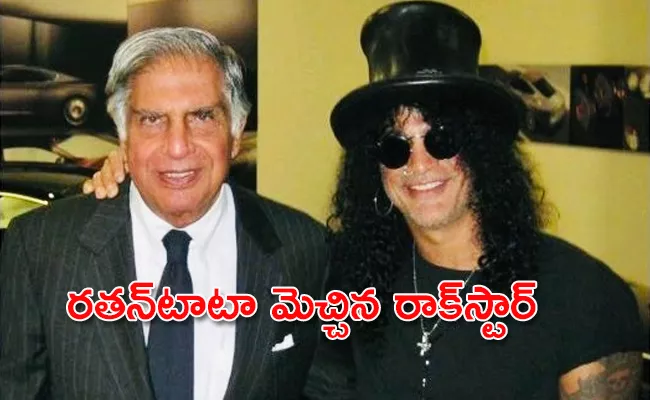 Ratan Tata Shares His memories about Guns and Roses Band member Slash - Sakshi