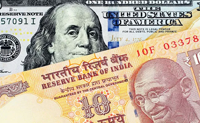 Rupee falls 19 paise to 74. 15 against US dollar - Sakshi