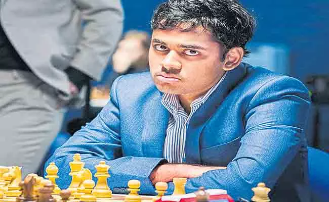 Telangana Chess GrandMaster Eragasi Arjun Won Against Max Warmerdem - Sakshi